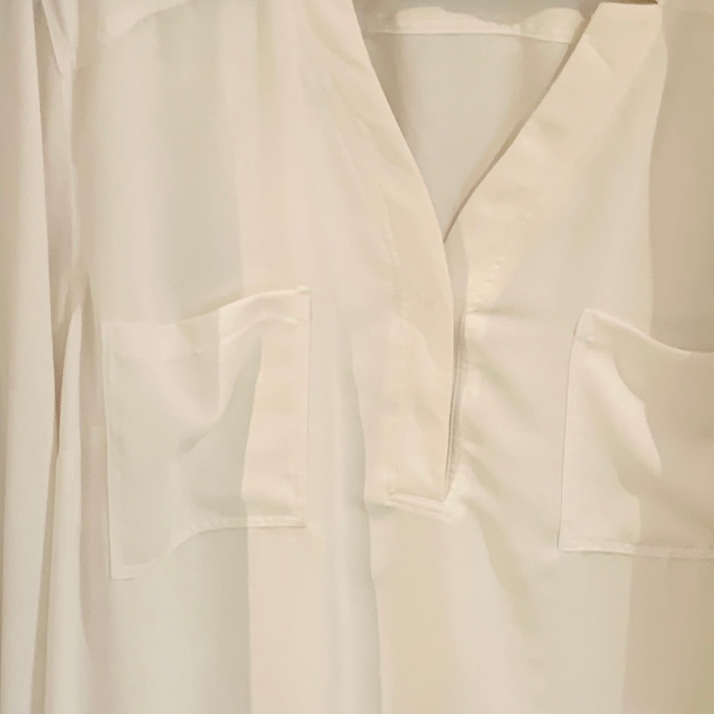 NWT Nine West Cream Blouse in 2x